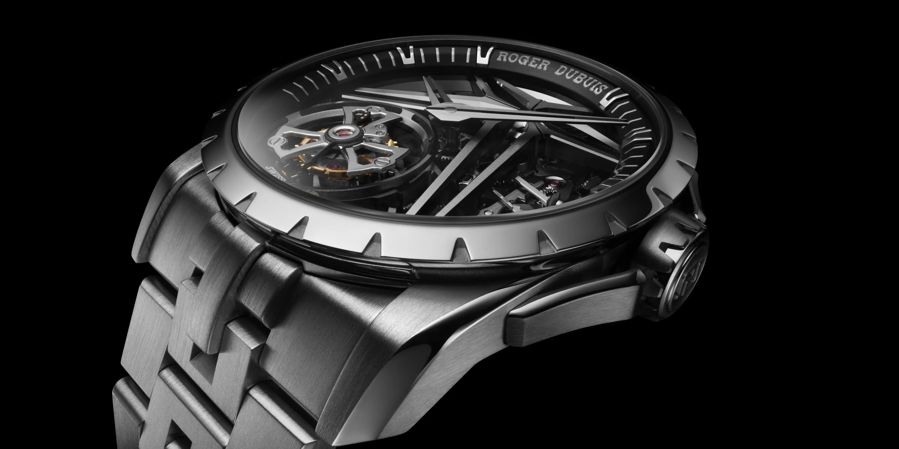 Đồng hồ Roger Dubuis Excalibur Spider Carbon Skeleton Tourbillon