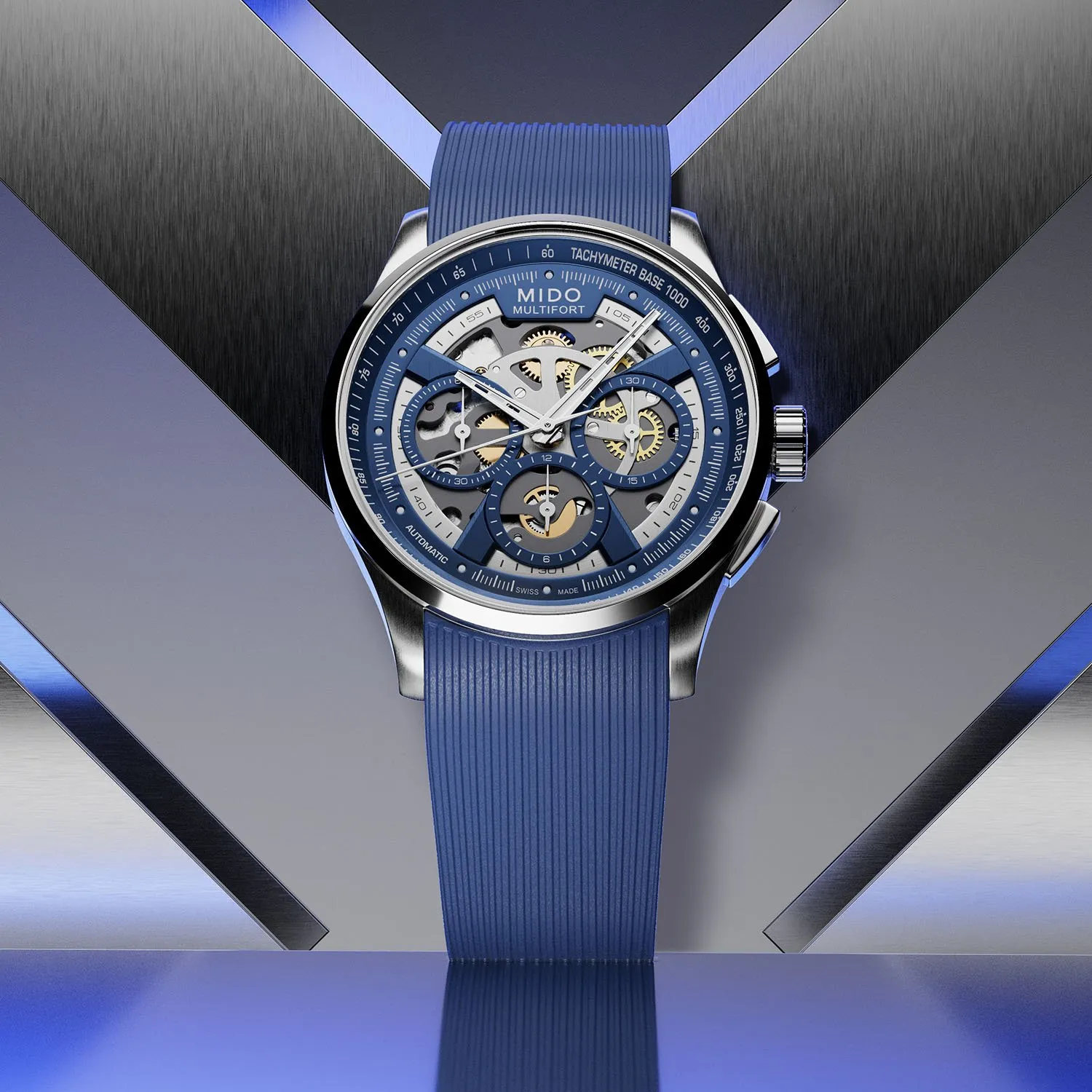 Mido Multifort Skeleton Chronograph: Khi kỹ thuật cơ khí gặp gỡ thiết kế thể thao