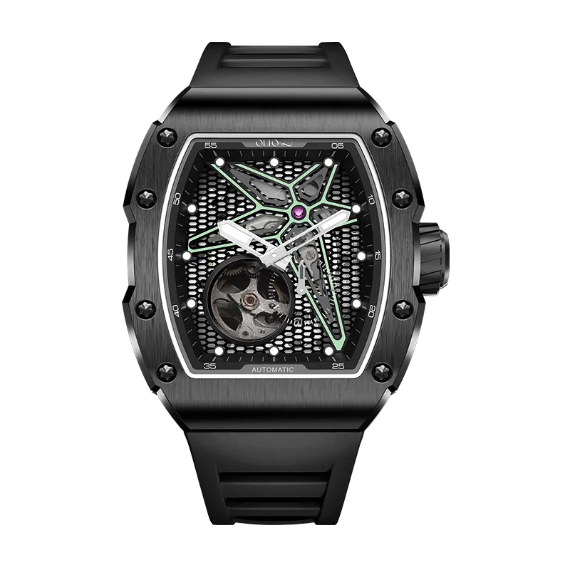 OLTO-8 REEF Skeleton Automatic Watch Black