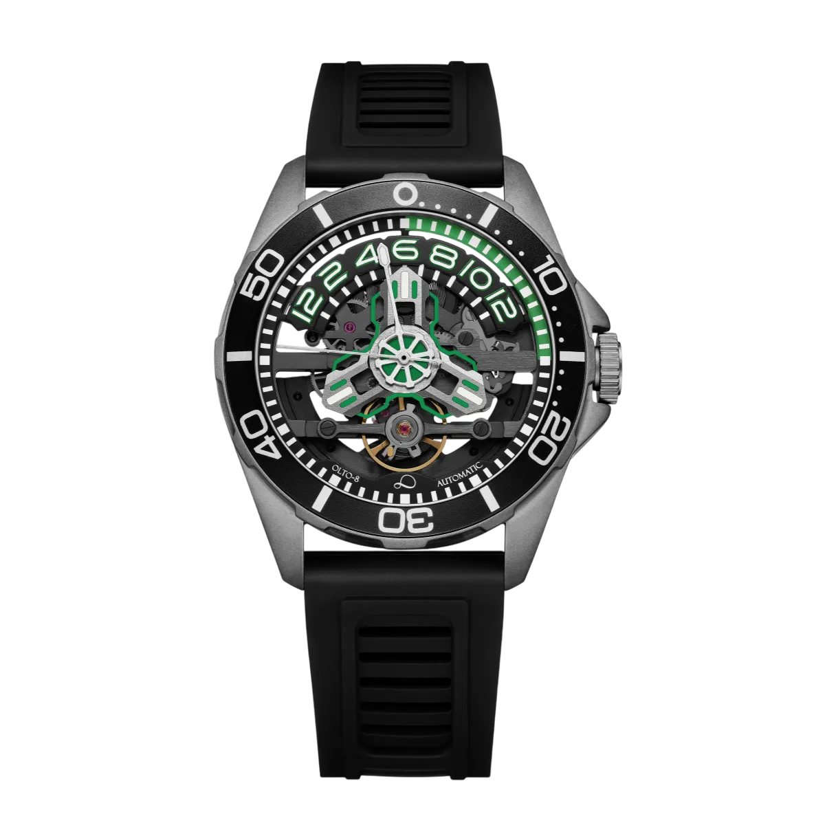 OLTO-8 TIDE X Diving Automatic Neon Green