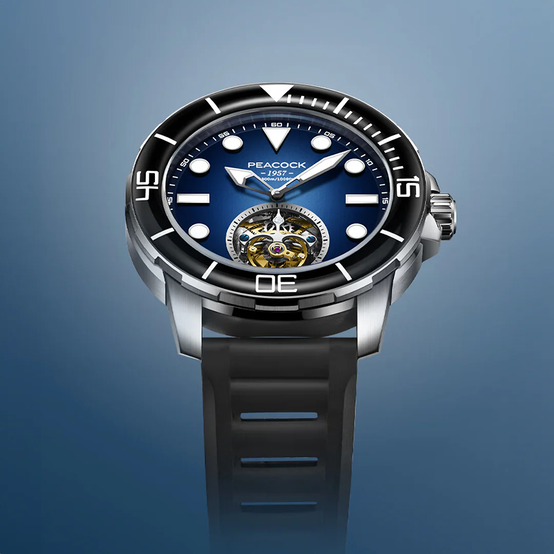 Peacock Ocean Wing Tourbillon Diver 300M - Đồng hồ lặn đỉnh cao hội tụ kỹ thuật và thẩm mỹ