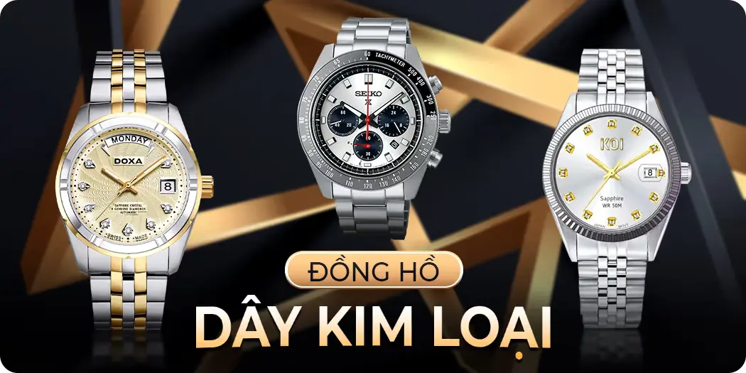 Cách đeo đồng hồ dây kim loại 