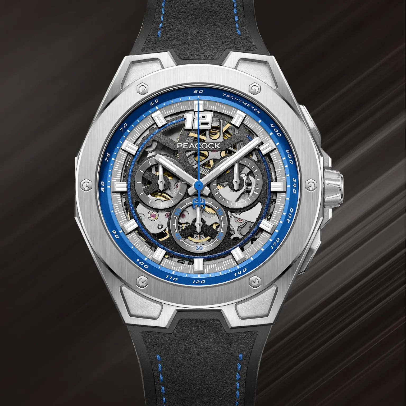Chính xác và bền bỉ như bản lĩnh người đàn ông. Peacock Ultra Speed Chronograph