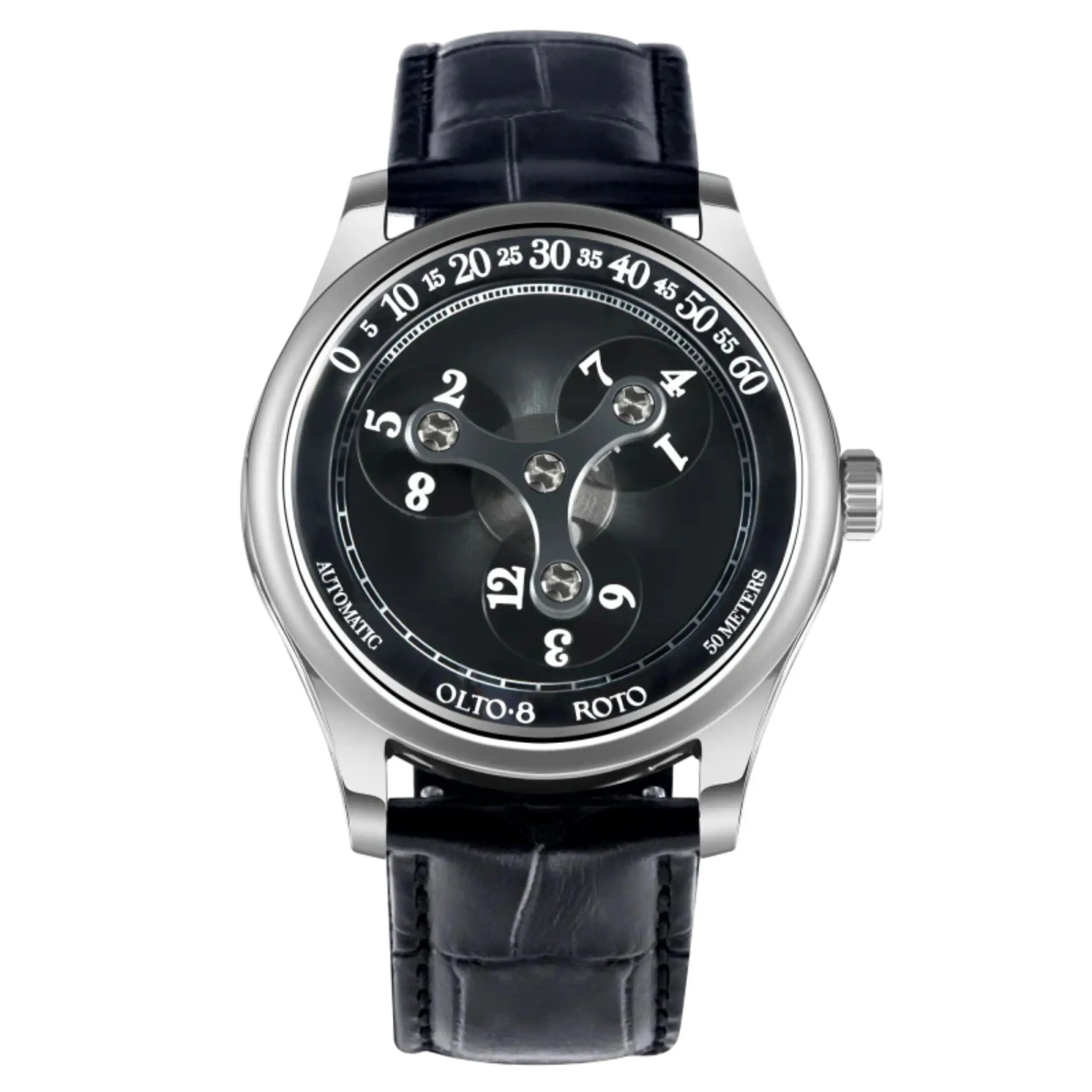 OLTO-8 ROTO Wandering Hour Automatic Watch