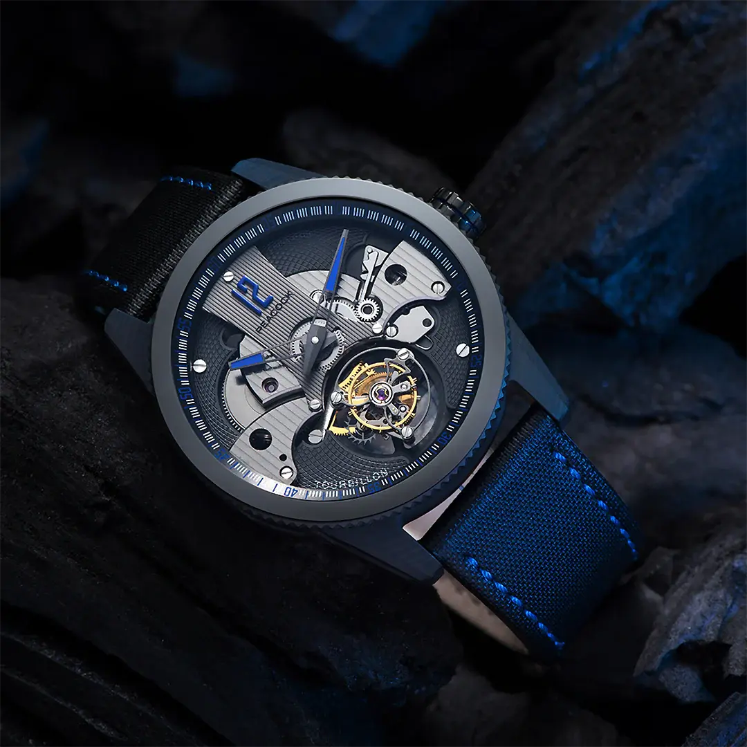 Peacock Pathfinder Carbon Fiber Tourbillon Watch