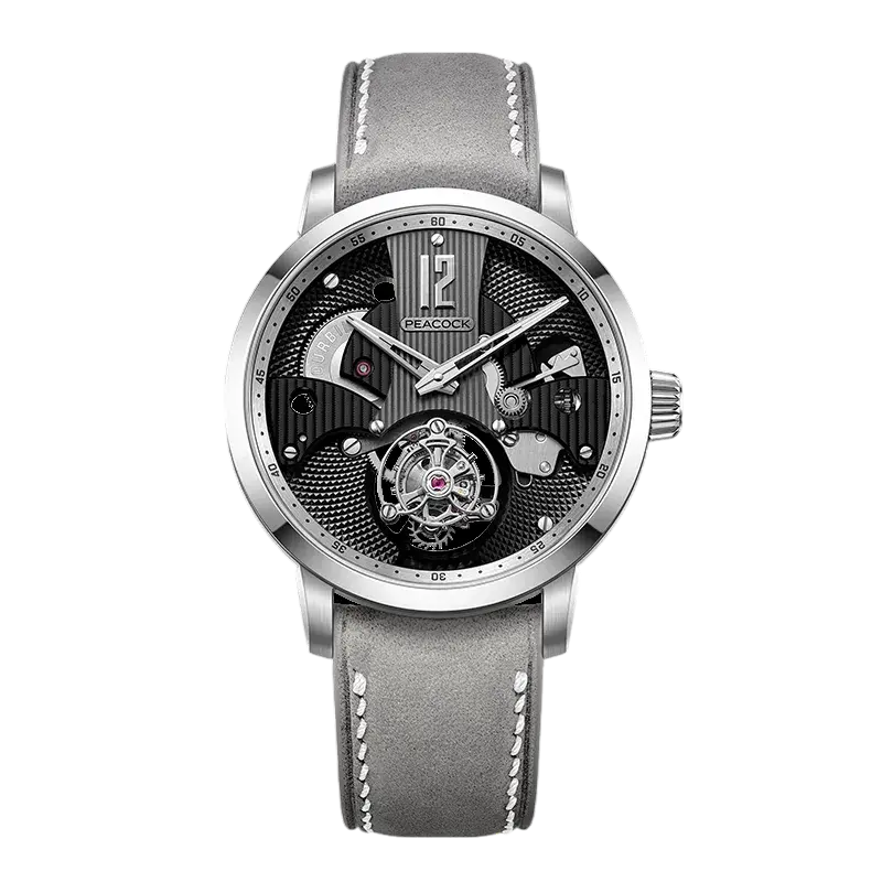 Peacock Witness Hand-Made Guilloché Tourbillon Watch