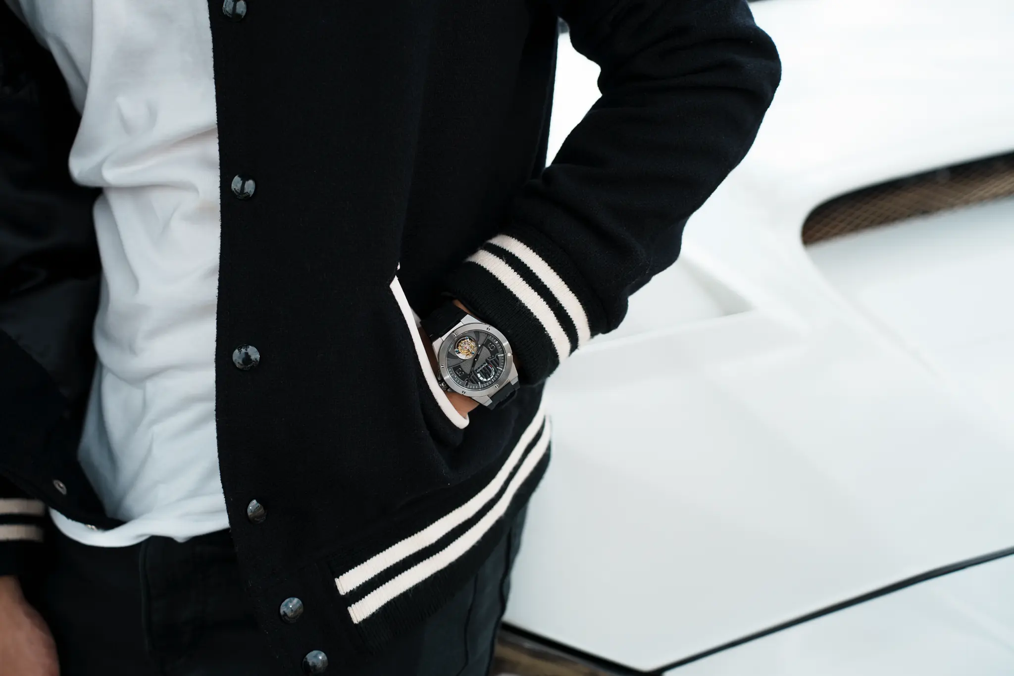 Peacock Witness Off-center Tourbillon Watch