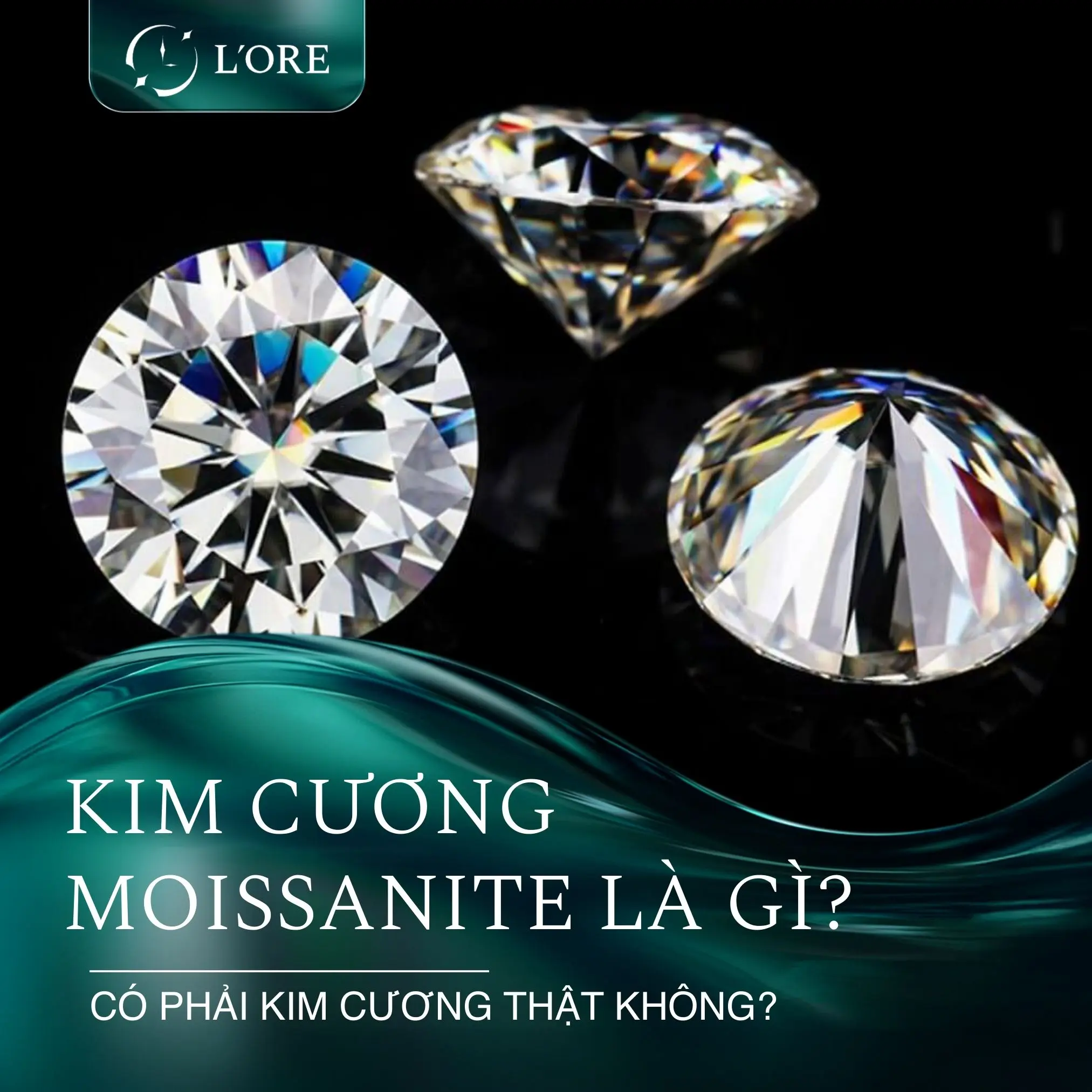 Kim cương Moissanite là gì? Có phải kim cương thật không?
