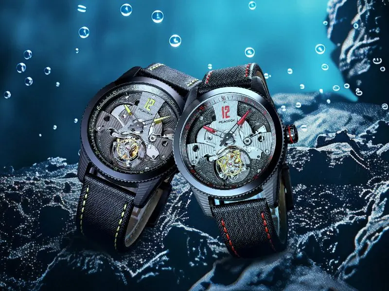 Peacock Pathfinder có cỗ máy Coaxial Tourbillon SL5003DT đỉnh cao