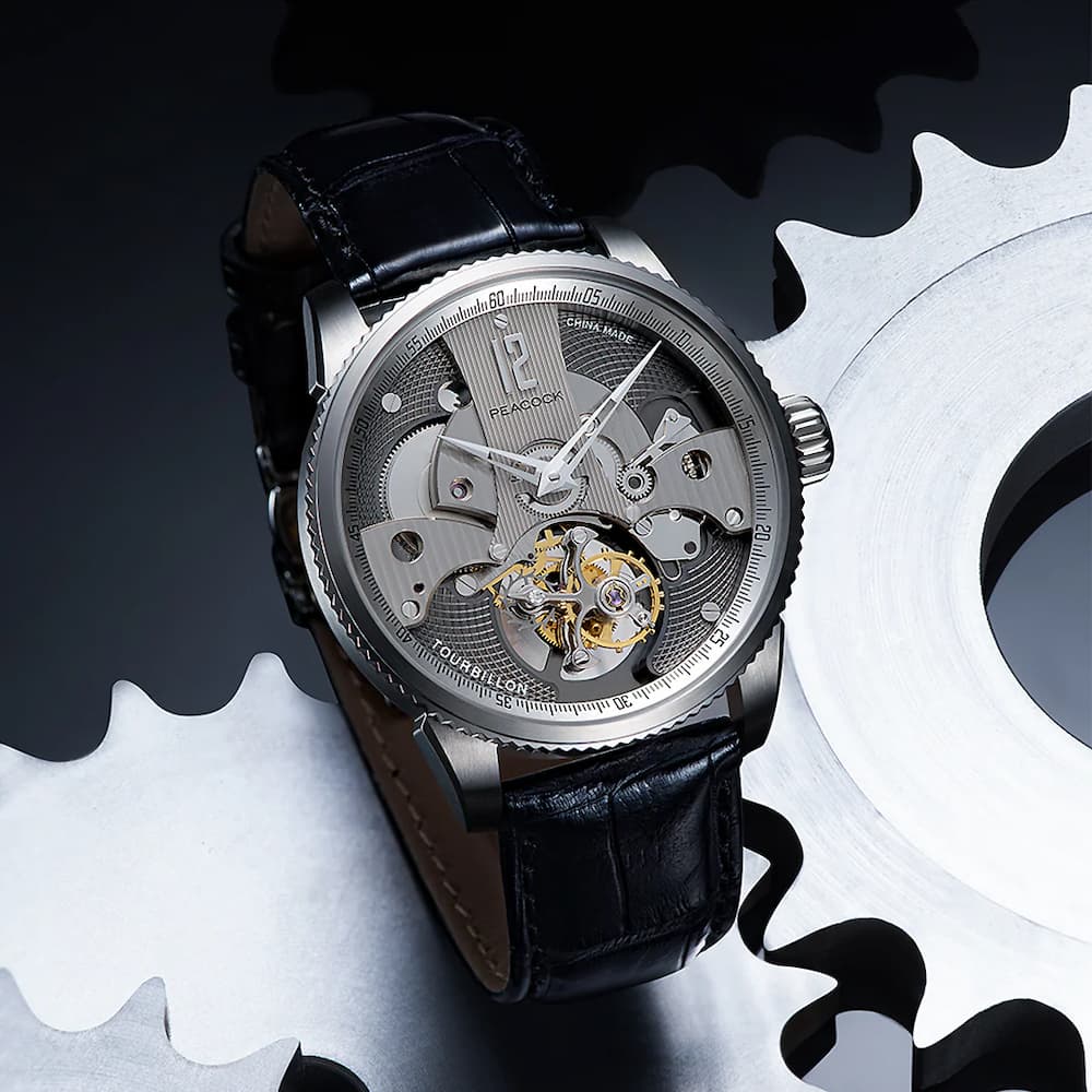 Peacock Witness Off-center Tourbillon
