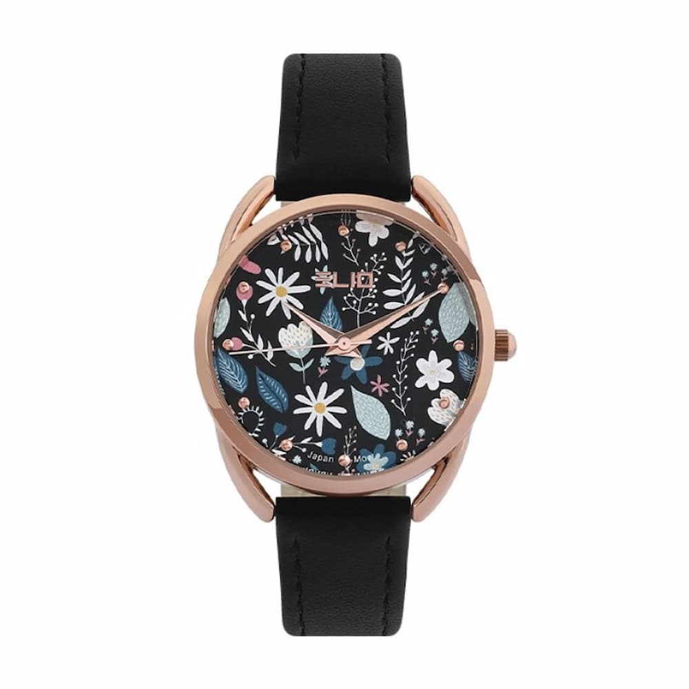 Đồng hồ Elio Nữ 32 mm EL108-02 thiết kế hoa lá tinh tế trẻ trung