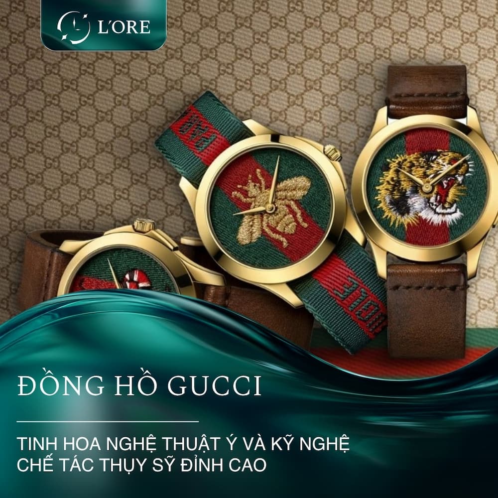 Đồng hồ Gucci: Tinh hoa nghệ thuật Ý và Kỹ nghệ chế tác Thụy Sỹ đỉnh cao